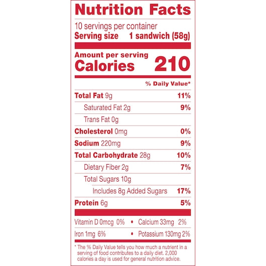 Smucker Uncrustables Peanut Butter And Strawberry 2 Ounce Size - 60 Per Case.