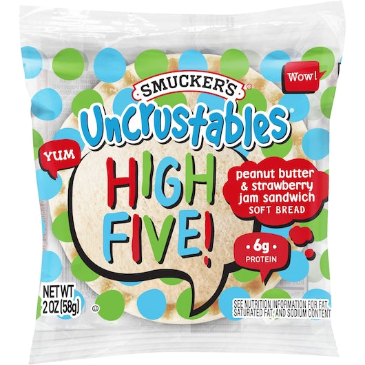 Smucker Uncrustables Peanut Butter And Strawberry 2 Ounce Size - 60 Per Case.