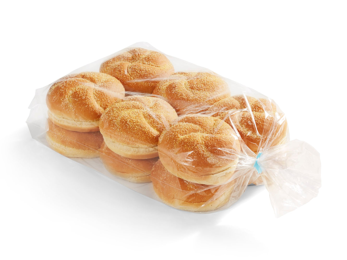 Klosterman Cornmeal Kaiser Bun 72 Count Packs - 1 Per Case.