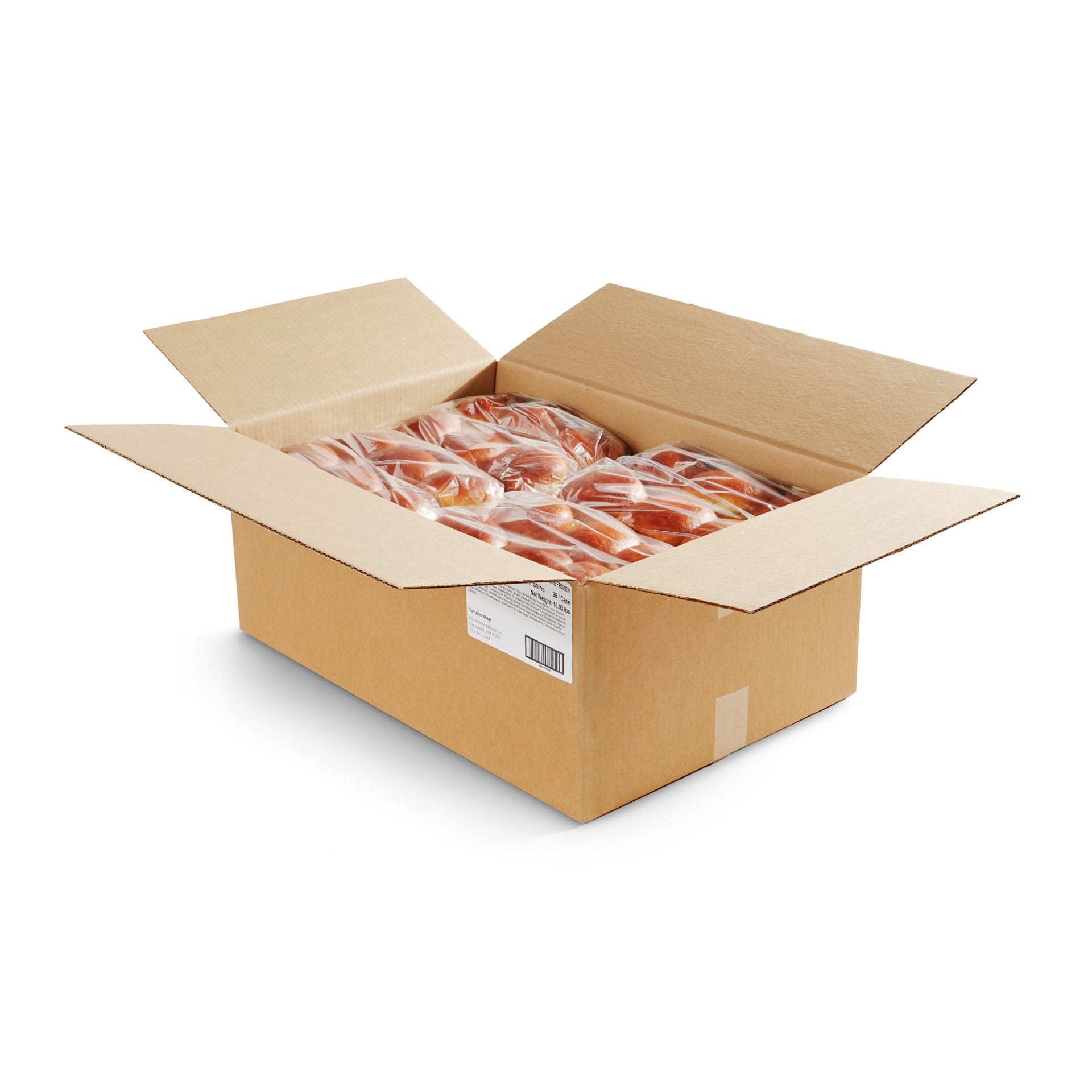 Klosterman 5" Potato Bun With Shine 96 Count Packs - 1 Per Case.