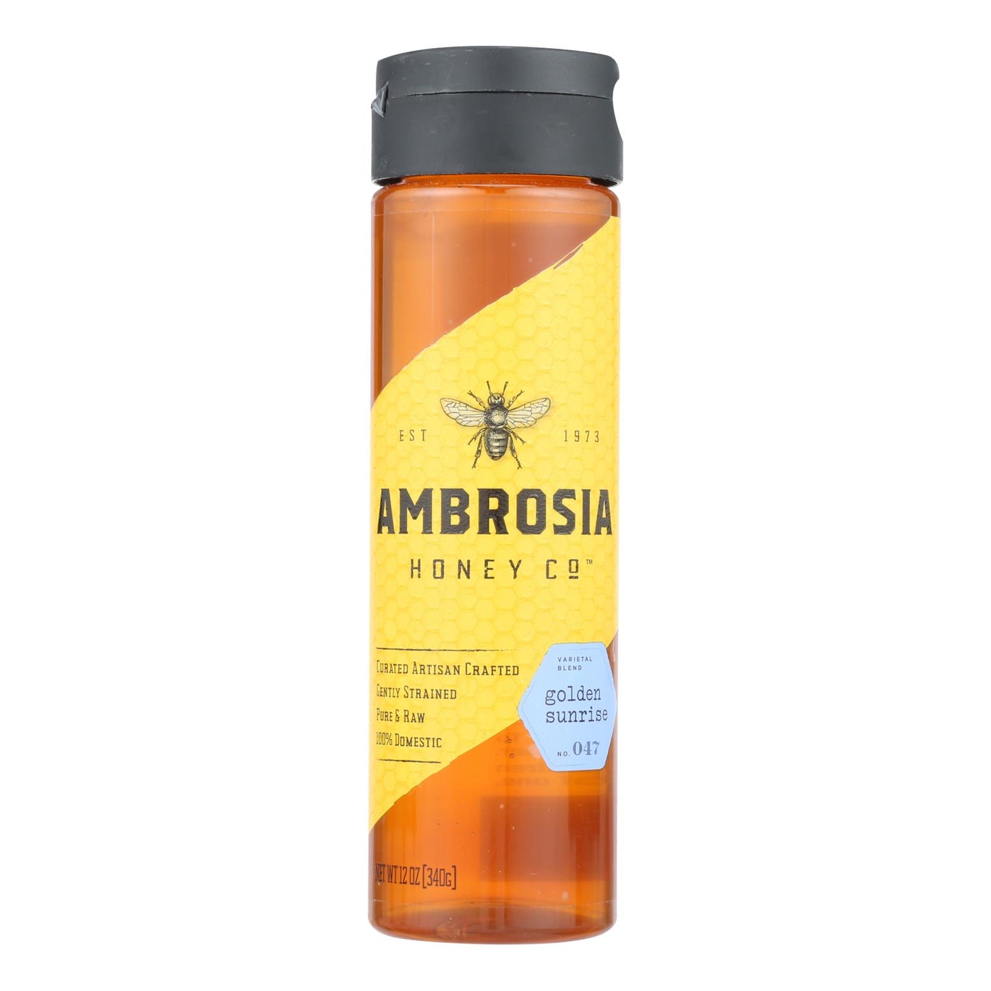 Ambrosia Honey - Honey Golden Sunrise - Case of 6 - 12 Ounce