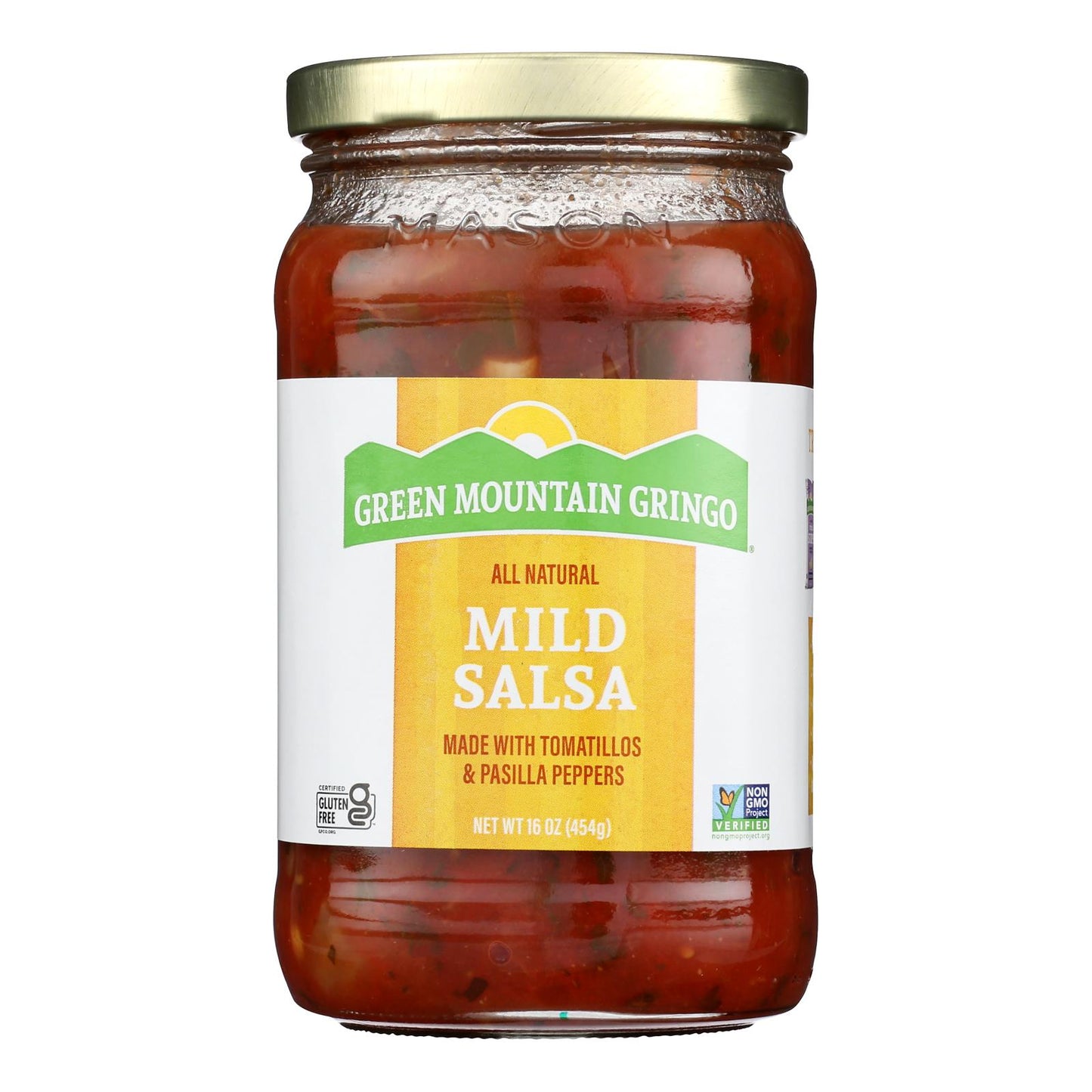 Green Mountain Gringo Mild Salsa - Case of 12 - 16 Ounce.