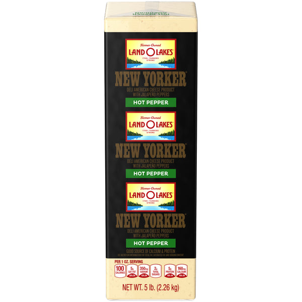 Hot Pepper American Cheese Product Newyorker 5 Pound Each - 2 Per Case.