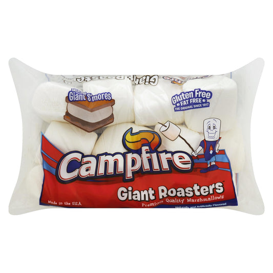 Campfire Giant Roasters Premium Quality Marshmallows - Case of 12 - 12 Ounce