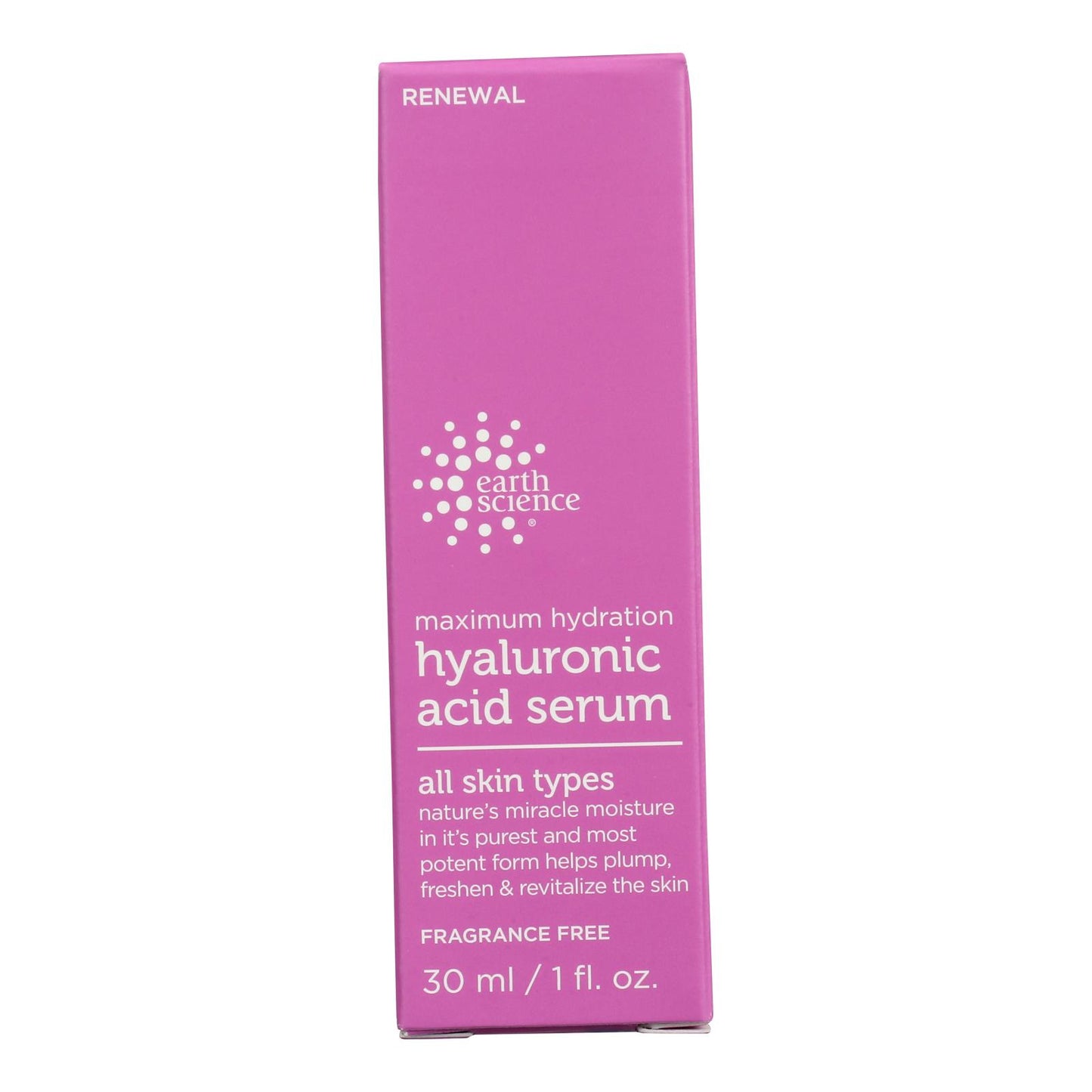 Earth Science Serum - Hyaluronic Acid - 1 Ounce