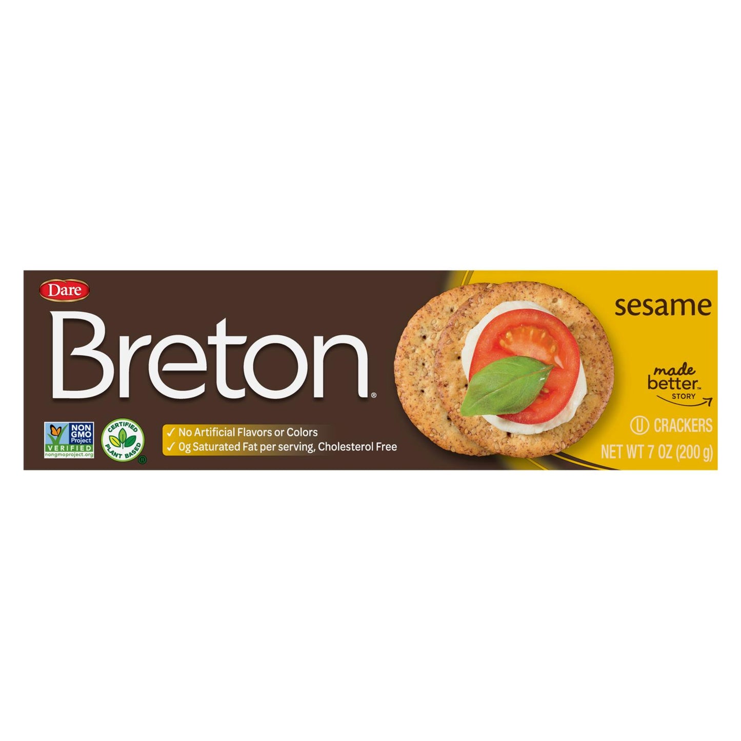 Breton/dare - Crackers Sesame - Case of 12-7 Ounce