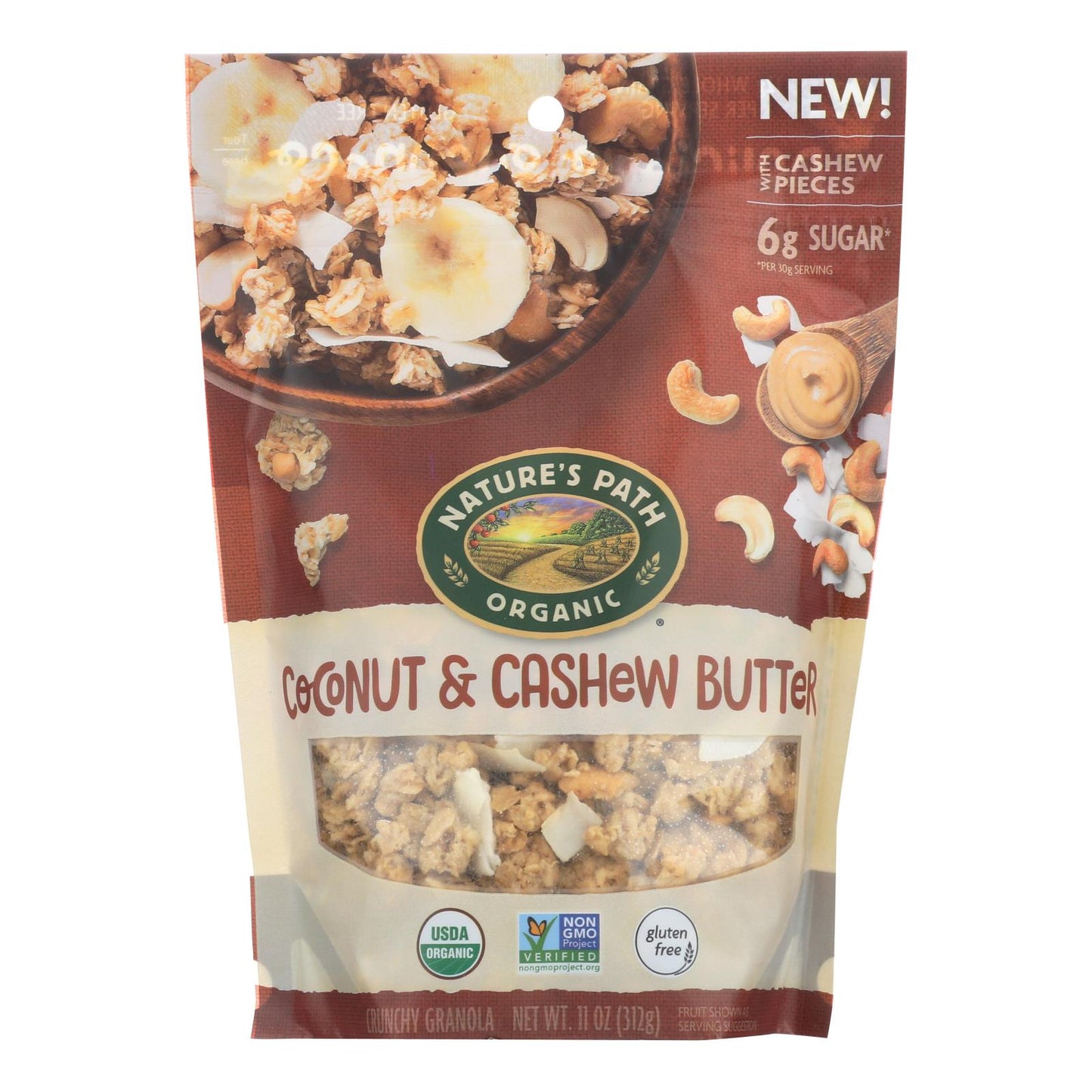 Nature's Path Granola - Organic - Coconut Cashew Butter - Case of 8 - 11 Ounce