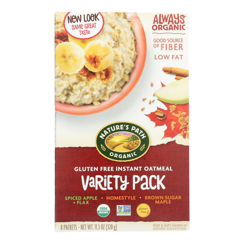 Nature's Path Organic Hot Oatmeal - Variety Pack - Case of 6 - 11.3 Ounce.