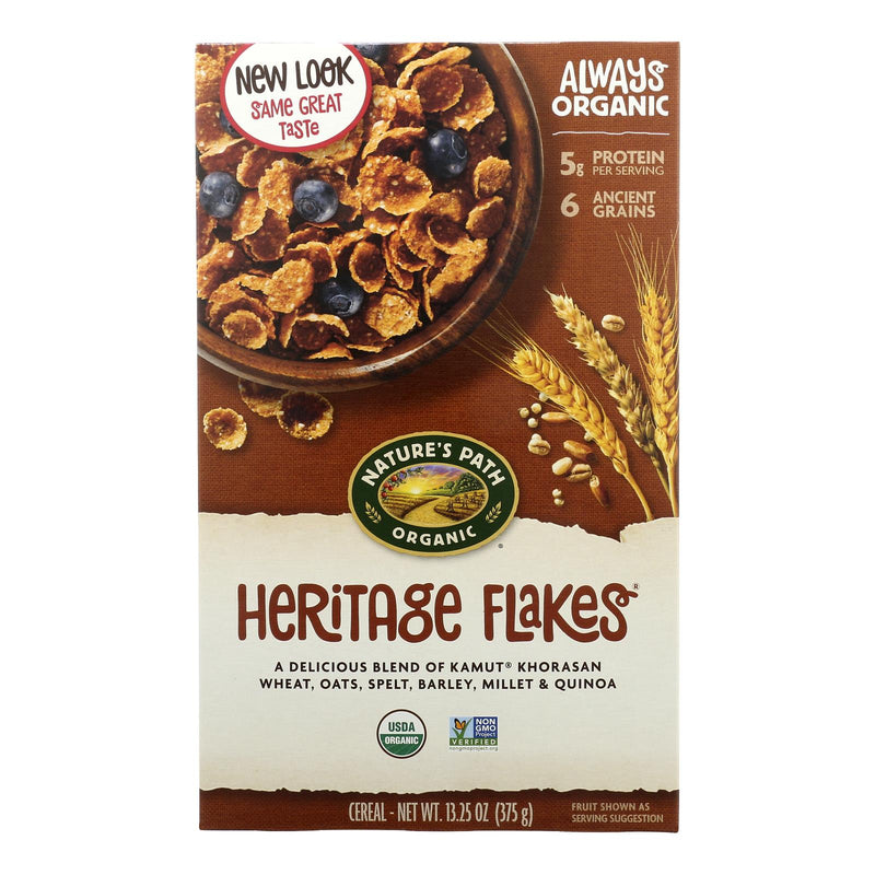 Nature's Path Organic Heritage Flakes Cereal - Case of 12 - 13.25 Ounc