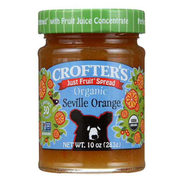 Crofters Fruit Spread - Organic - Just Fruit - Seville Orange - 10 Ounce - case of 6