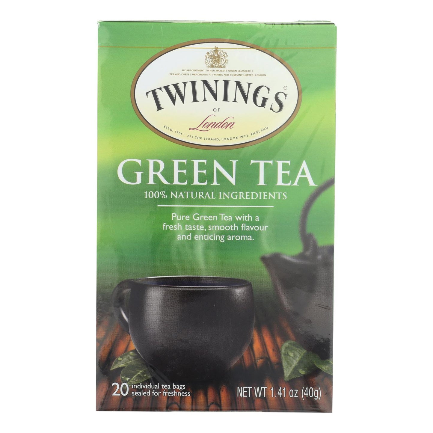 Twinings Tea Green Tea - Natural - Case of 6 - 20 Bags