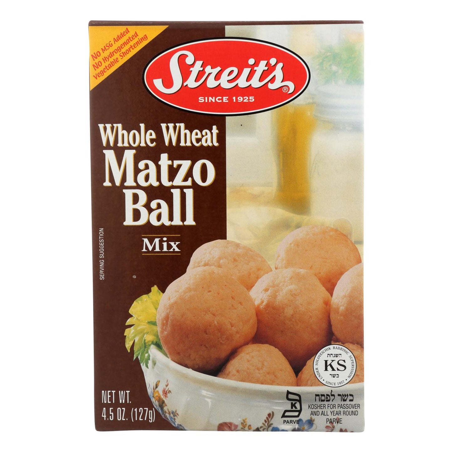 Streit's, Whole Wheat Matzo Ball Mix - Case of 12 - 4.5 Ounce