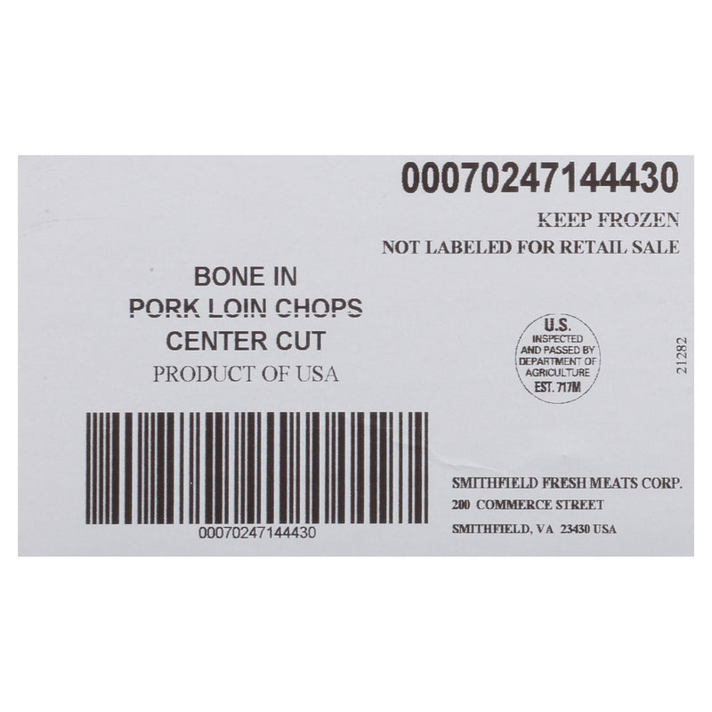 Chop Bone In Center Cut Gold Medal 160 Ounce Size - 1 Per Case.