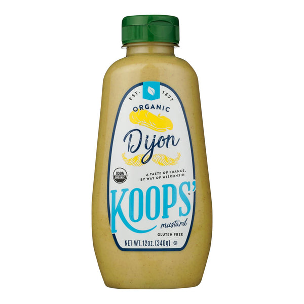 Koop's Organic Dijon - Case of 12 - 12 Ounce.