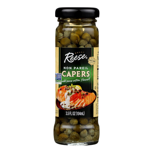 Reese Non Pareil Capers - Case of 12 - 3.5 Ounce.