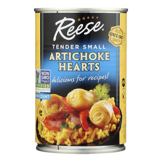 Reese Artichoke Hearts - Tender Small - Case of 12 - 14 Ounce.