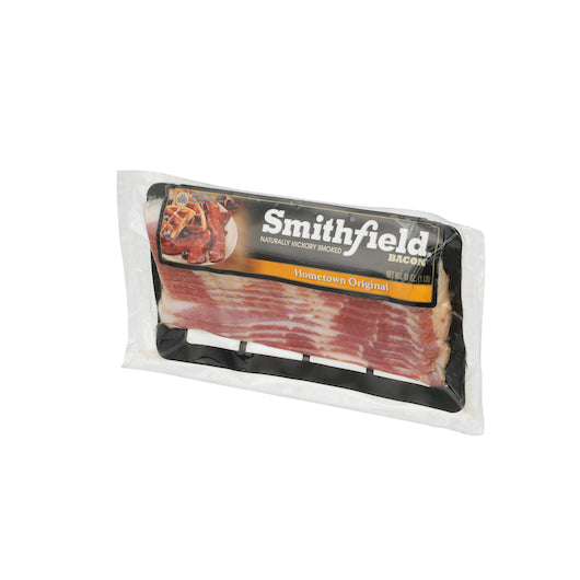 Smithfield Naturally Hickory Smoked Hometown Original Bacon 1 Pound, 24 Per (24 LB)