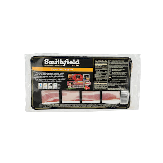 Smithfield Naturally Hickory Smoked Hometown Original Bacon 1 Pound, 24 Per (24 LB)