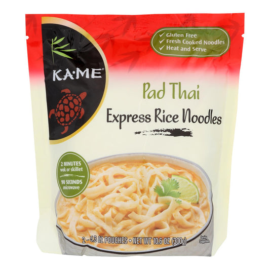 Ka-Me Pad Thai Express Rice Noodles  - Case of 6 - 10.6 Ounce