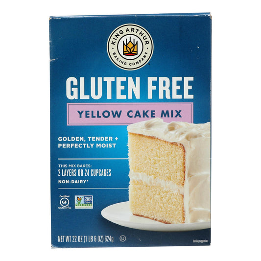 King Arthur Yellow Cake Mix - Case of 6 - 22 Ounce.