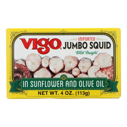 Vigo Wild Caught Octopus In Soy And Olive Oil  - Case of 10 - 4 Ounce