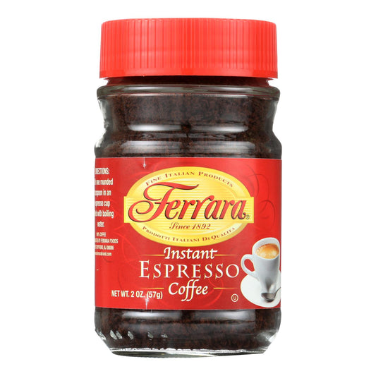 Ferrara Instant Espresso - Case of 12 - 2 Ounce