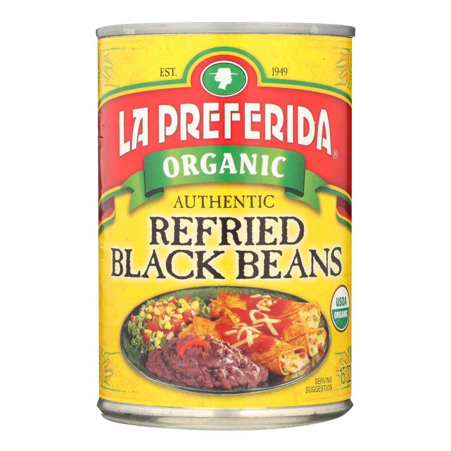 La Preferida Beans - Organic Beans - Case of 12 - 15 Ounce.