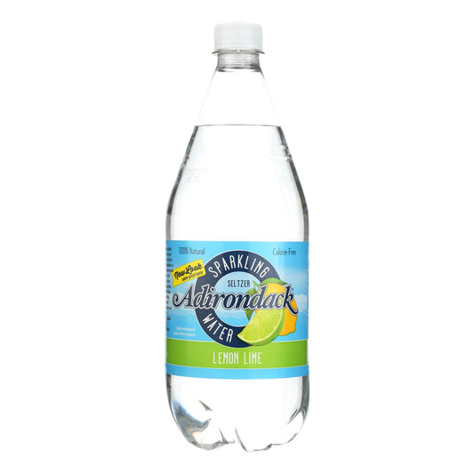 Naturals Adirondack Seltzer - Lemon Lime - Case of 12 - 33.8 Fl Ounce.