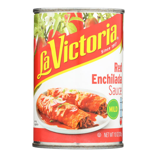 La Victoria - Red Enchilada Sauce - Mild - Case of 12 - 10 Ounce.