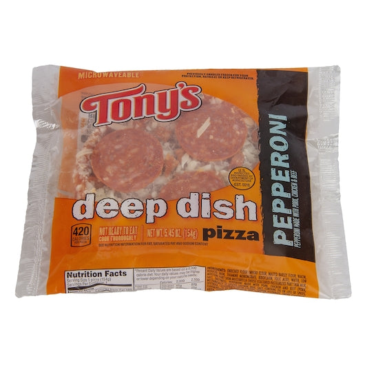 Sfs Tony's Deep Dish Pepperoni Pizza Iw5.45 Ounce Size - 24 Per Case.