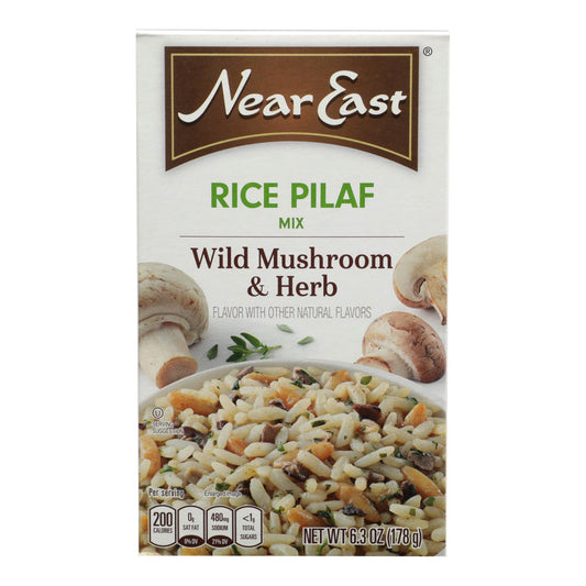 Near East Rice Pilaf Mix - Mushrooms and Herbs - Case of 12 - 6.3 Ounce.