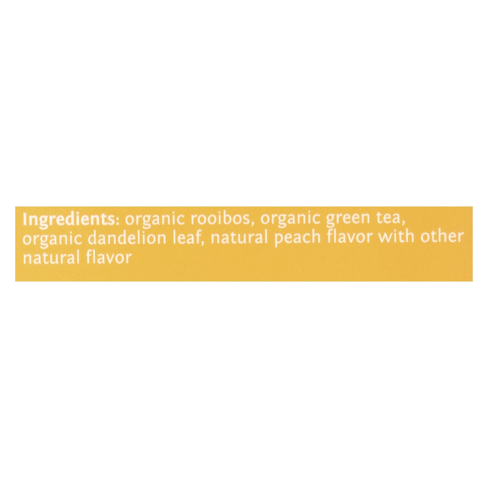 Steep By Bigelow Organic Dandelion And Peach, Rooibos And Green Tea  - Case of 6 - 20 BAGS