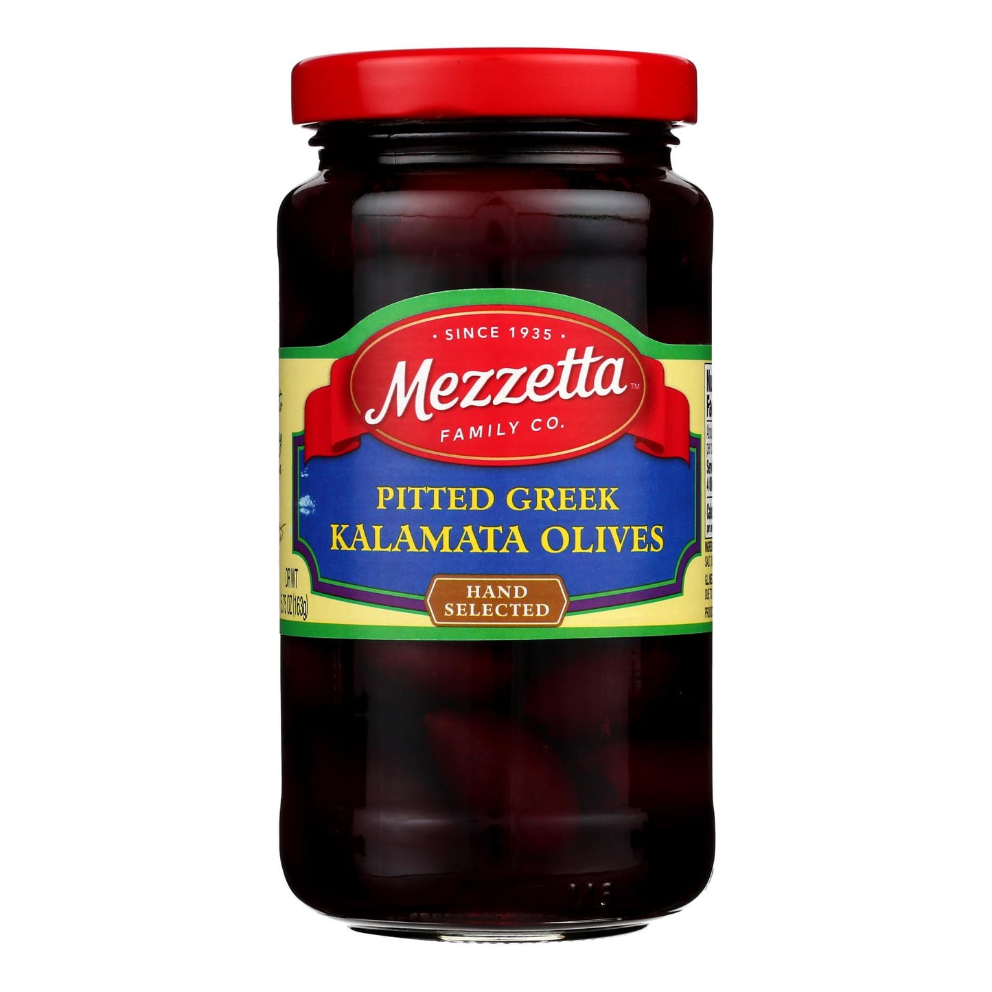 Mezzetta Pitted Greek Kalamata Olives - Case of 6 - 5.75 Ounce