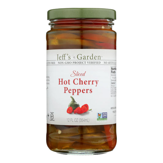 Jeff's Natural Jeff's Natural Hot Cherry Pepper - Hot Cherry Pepper - Case of 6 - 12 Ounce.