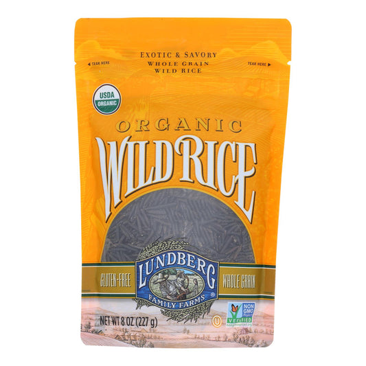 Lundberg Family Farms Organic Wild Rice - Case of 6 - 8 Ounce.