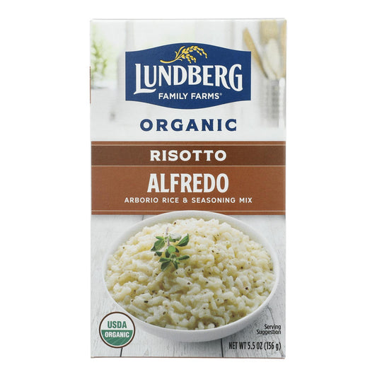 Lundberg Family Farms Risotto Alfredo - Parmesan Cheese - Case of 6 - 5.5 Ounce.