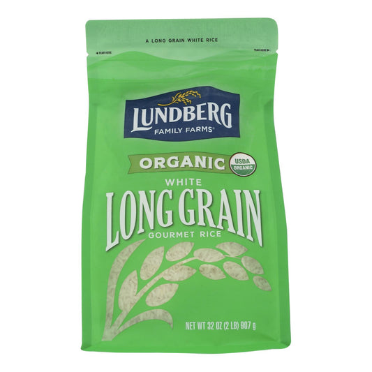 Lundberg Family Farms Organic White Organic Long Grain Rice - Case of 6 - 2 lb.