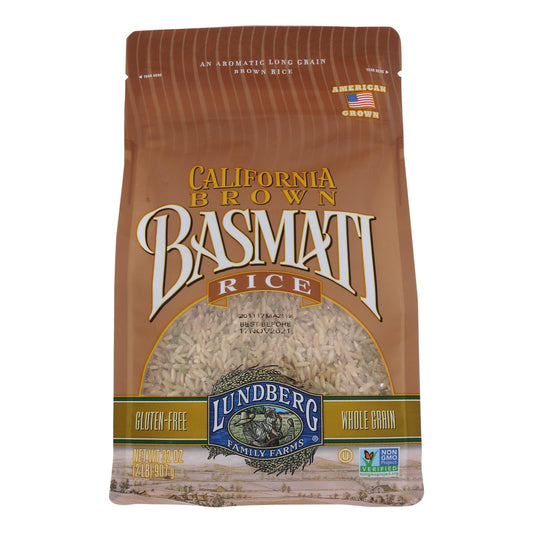 Lundberg Family Farms Organic Brown Basmati Rice - Case of 6 - 2 lb.