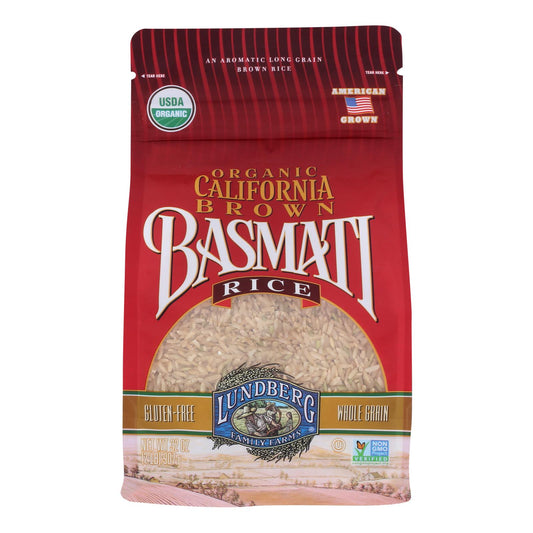 Lundberg Family Farms Organic California Brown Basmati Rice - Case of 6 - 2 lb.