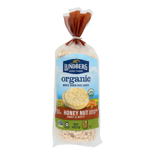 Lundberg Family Farms - Rice Cake Honey Nut - Case of 6-9.6 Ounce