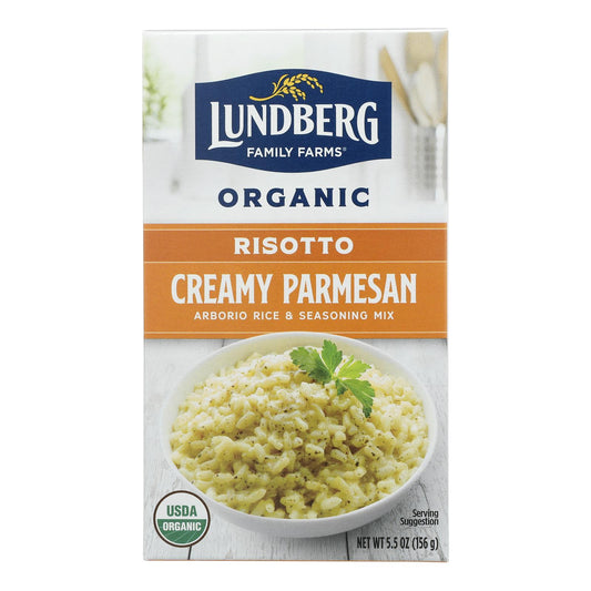 Lundberg Family Farms Organic Risotto - Creamy Parmesan - Case of 6 - 5.5 Ounce