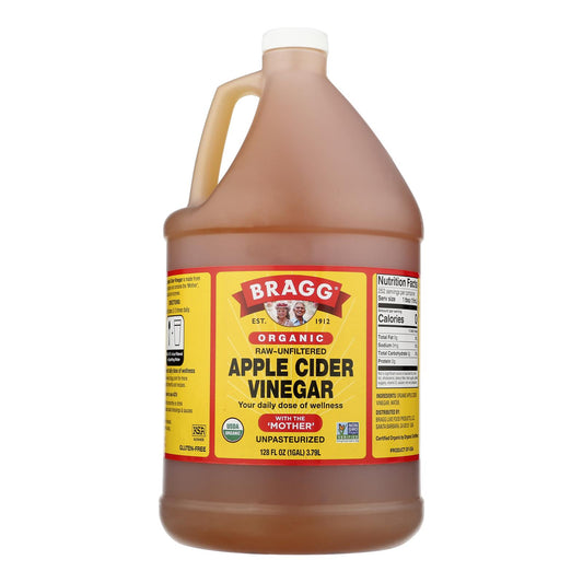 Bragg - Apple Cider Vinegar - Raw and Unfiltered - Case of 4 - 1 Gallon