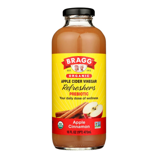 Bragg - Apple Cider Vinegar Apple Cinnamon Refresh - Case of 12-16 Fluid Ounce