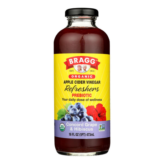 Bragg - Apple Cider Vinegar Grp Hibiscus Refresh - Case of 12-16 Fluid Ounce