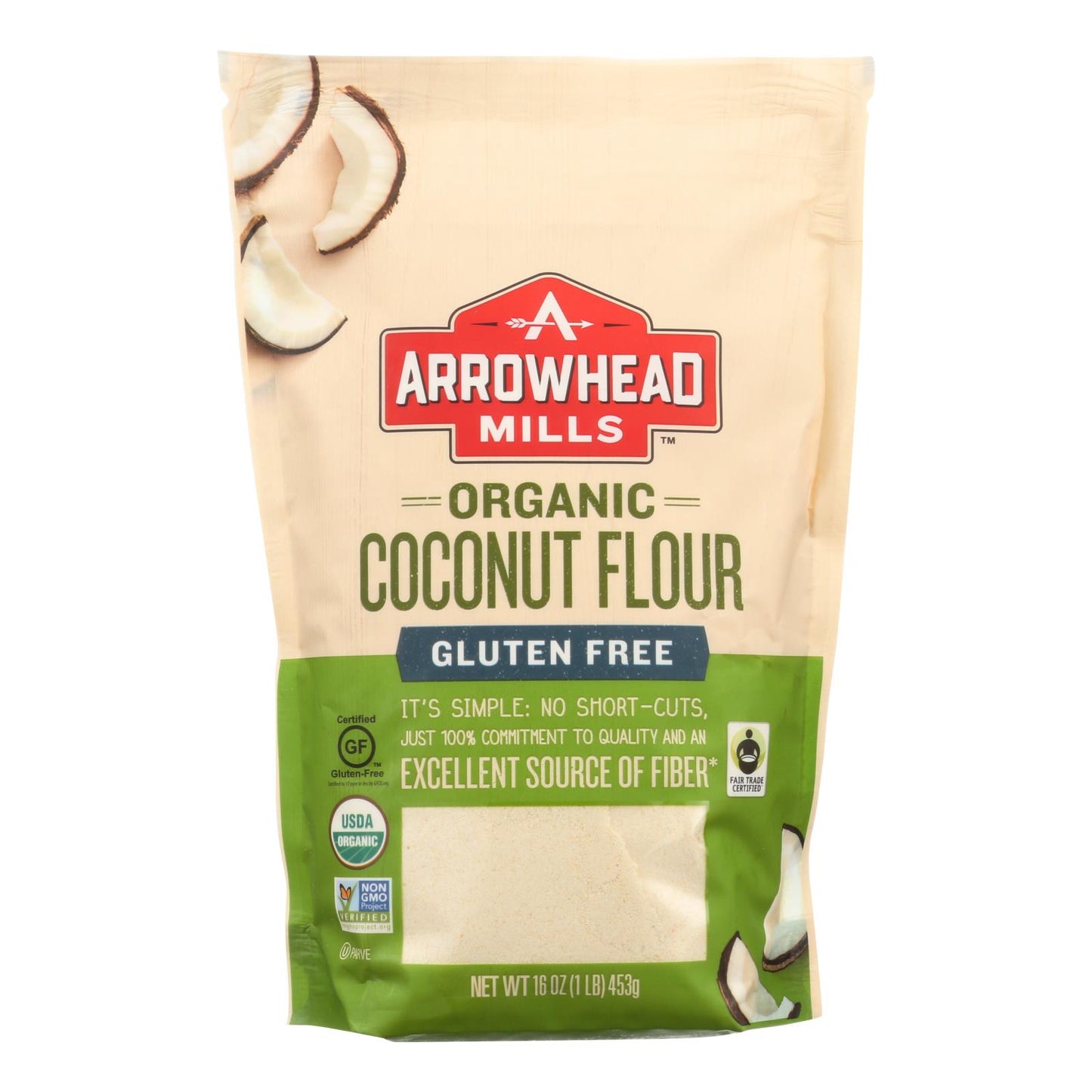 Arrowhead Mills - Organic Coconut Flour - Case of 6 - 16 Ounce.