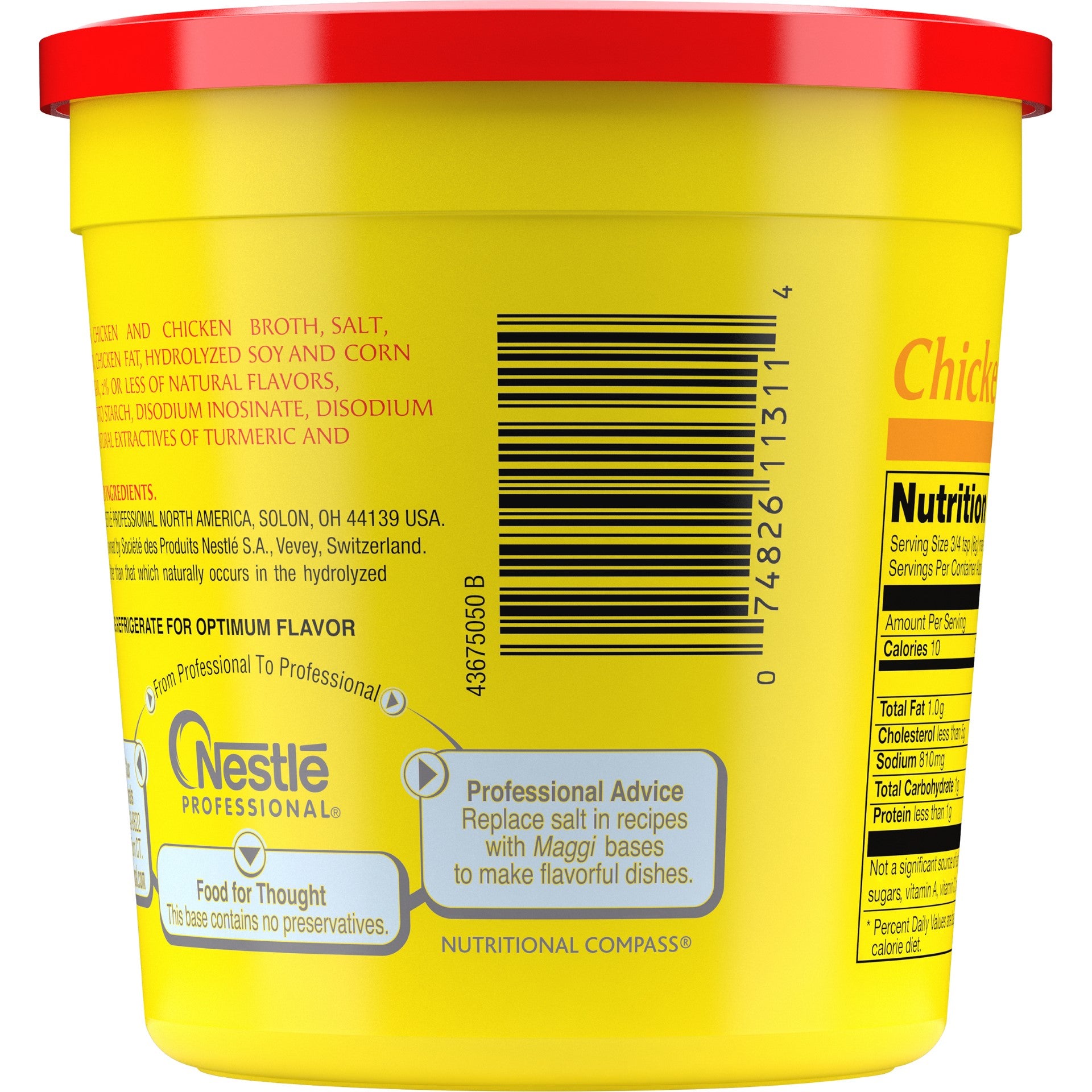 Maggi Chicken Base (No Added Msg) Gluten Free 1 Pound Each - 6 Per Case.