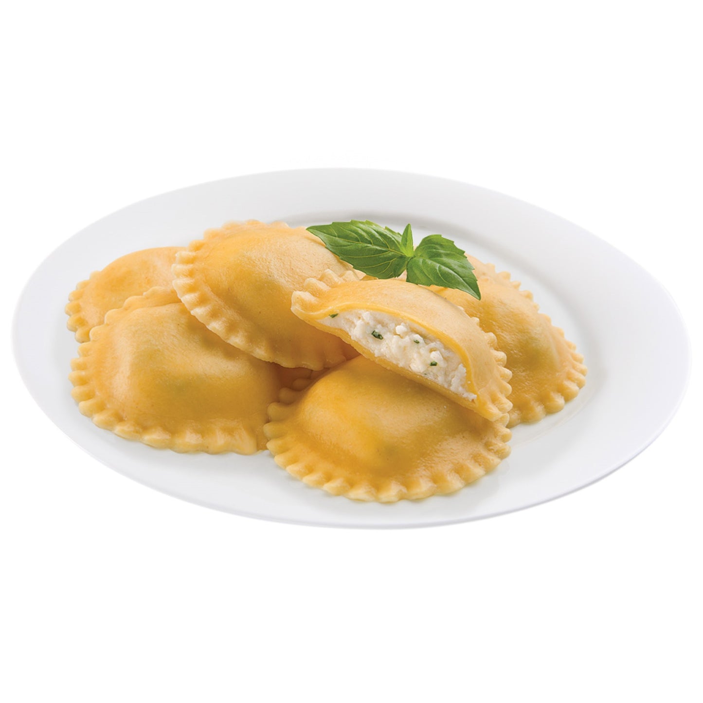 Seviroli Foods Pasta Large Round 4-Cheese Ravioli 5 Pound Each - 2 Per Case.