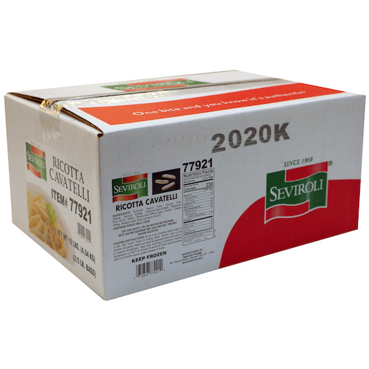 Seviroli Foods Pasta Cavatelli 10 Pound Each - 1 Per Case.
