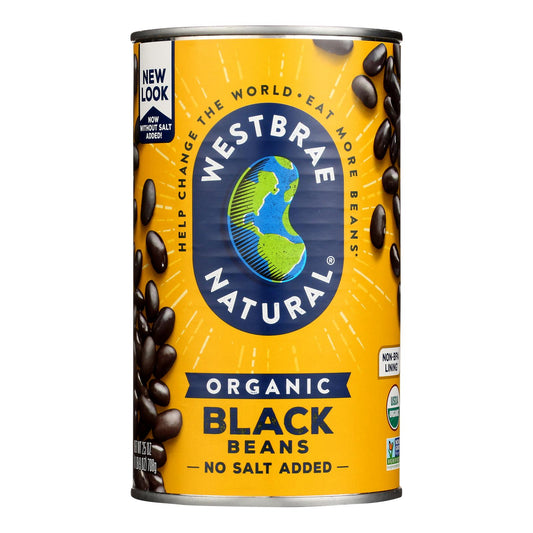 Westbrae Foods Organic Black Beans - Case of 12 - 25 Ounce.