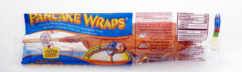 Whole Grain Maple Pancake Wrap Individually Wrapped 68 Each - 1 Per Case.